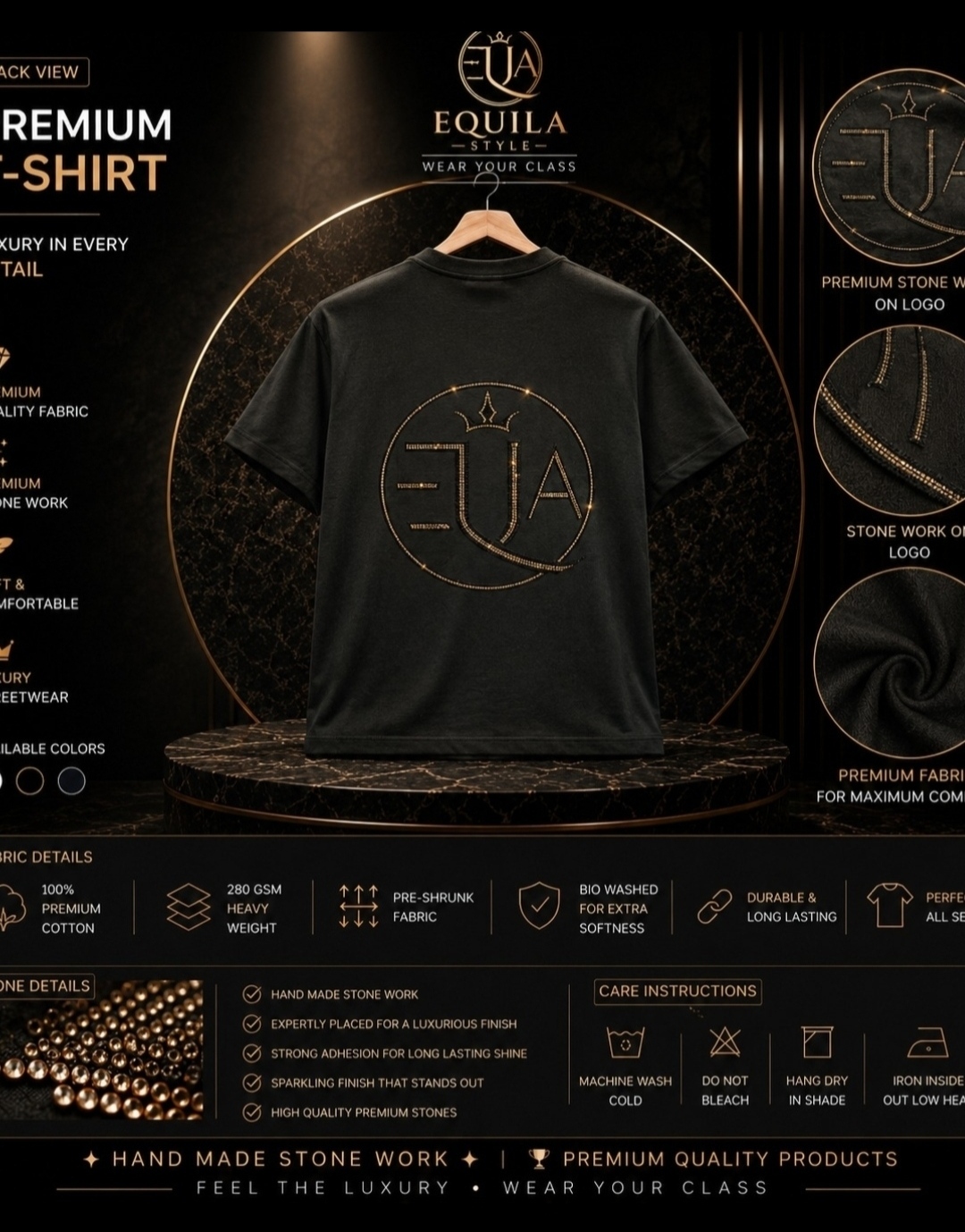 EQUILA Premium Stone Logo T-Shirt