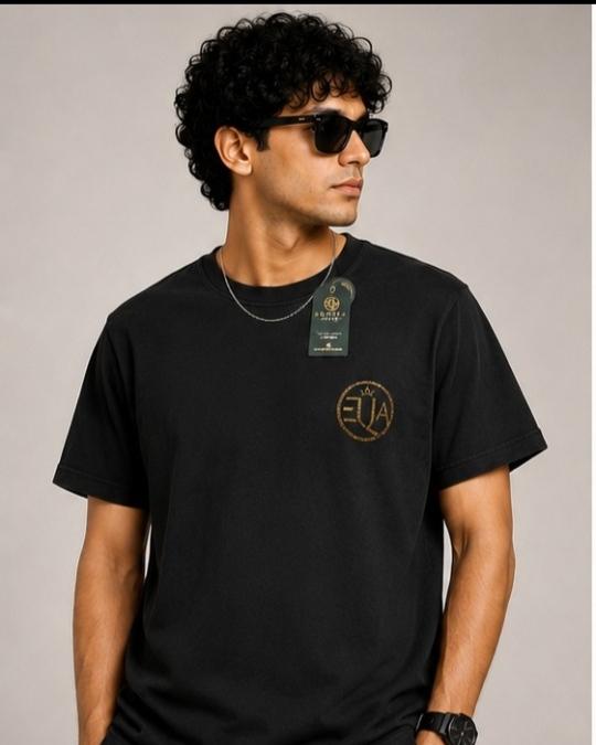 EQUILA STYLE Wolf Rider Graphic T-Shirt (Black)