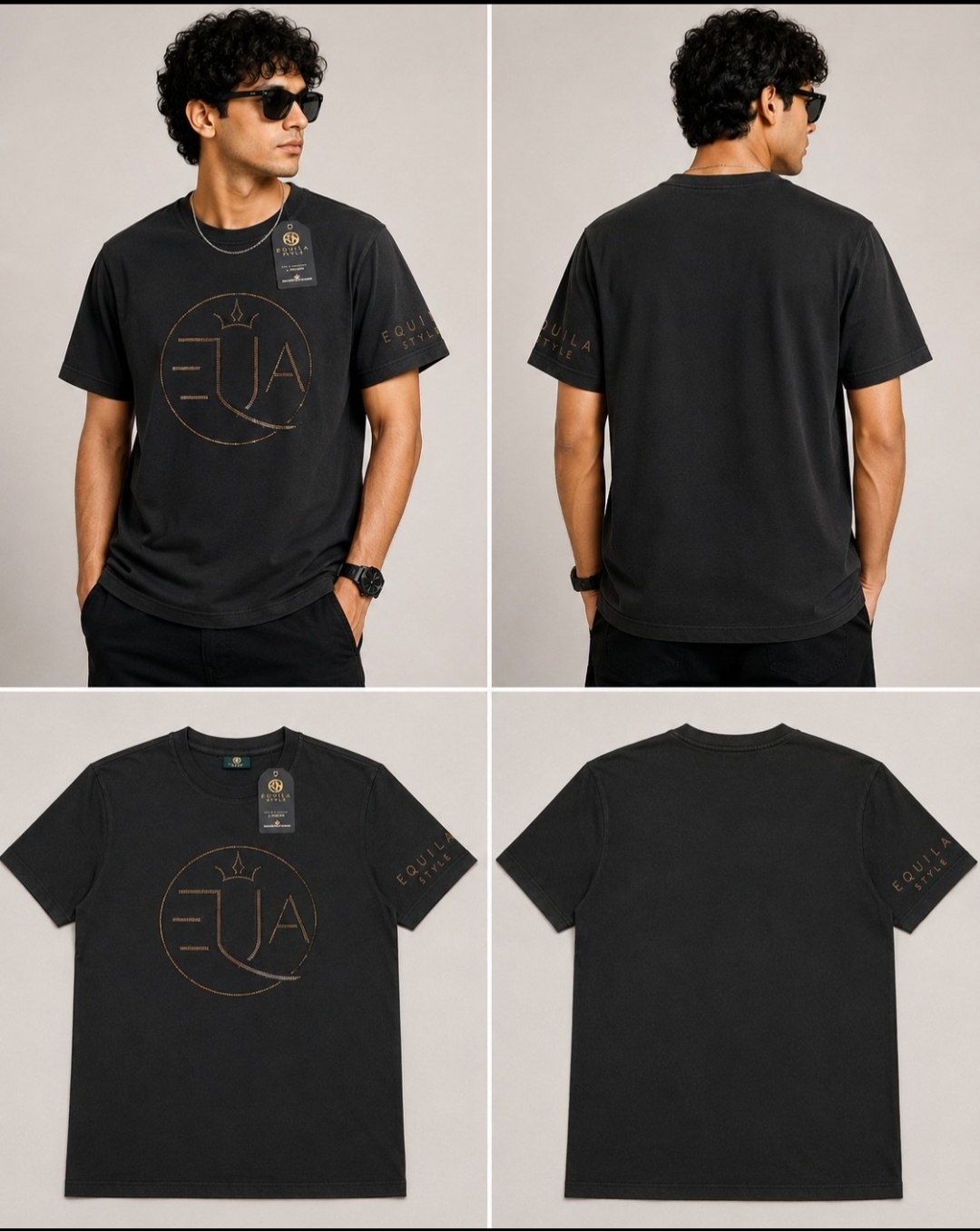 EQUILA STYLE – Signature Logo Black T-Shirt