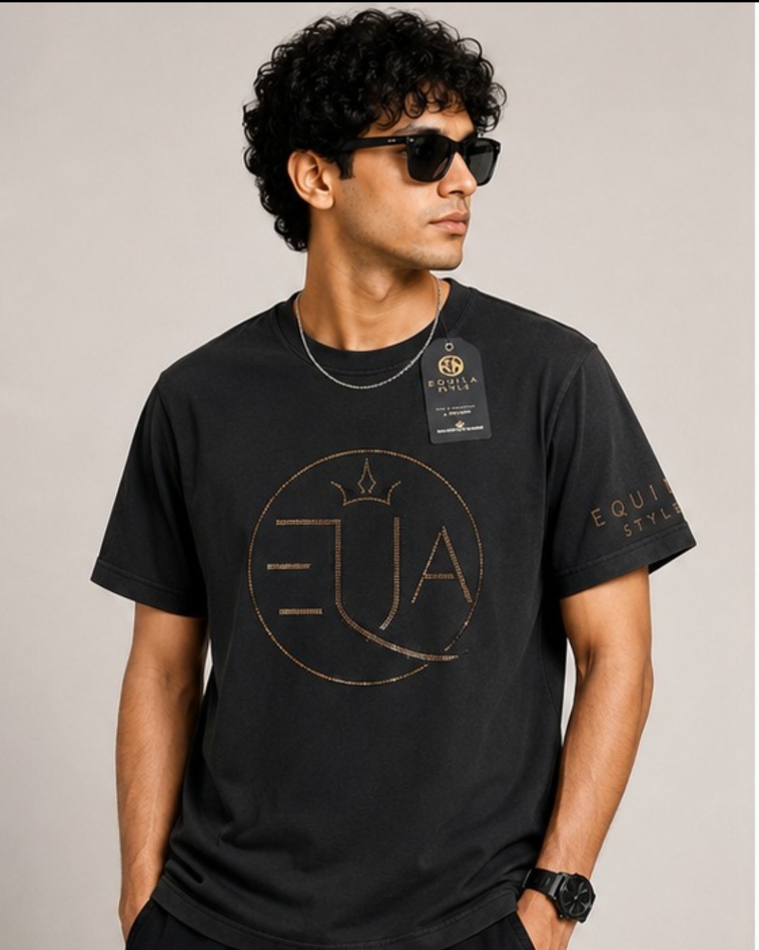 EQUILA STYLE – Signature Logo Black T-Shirt