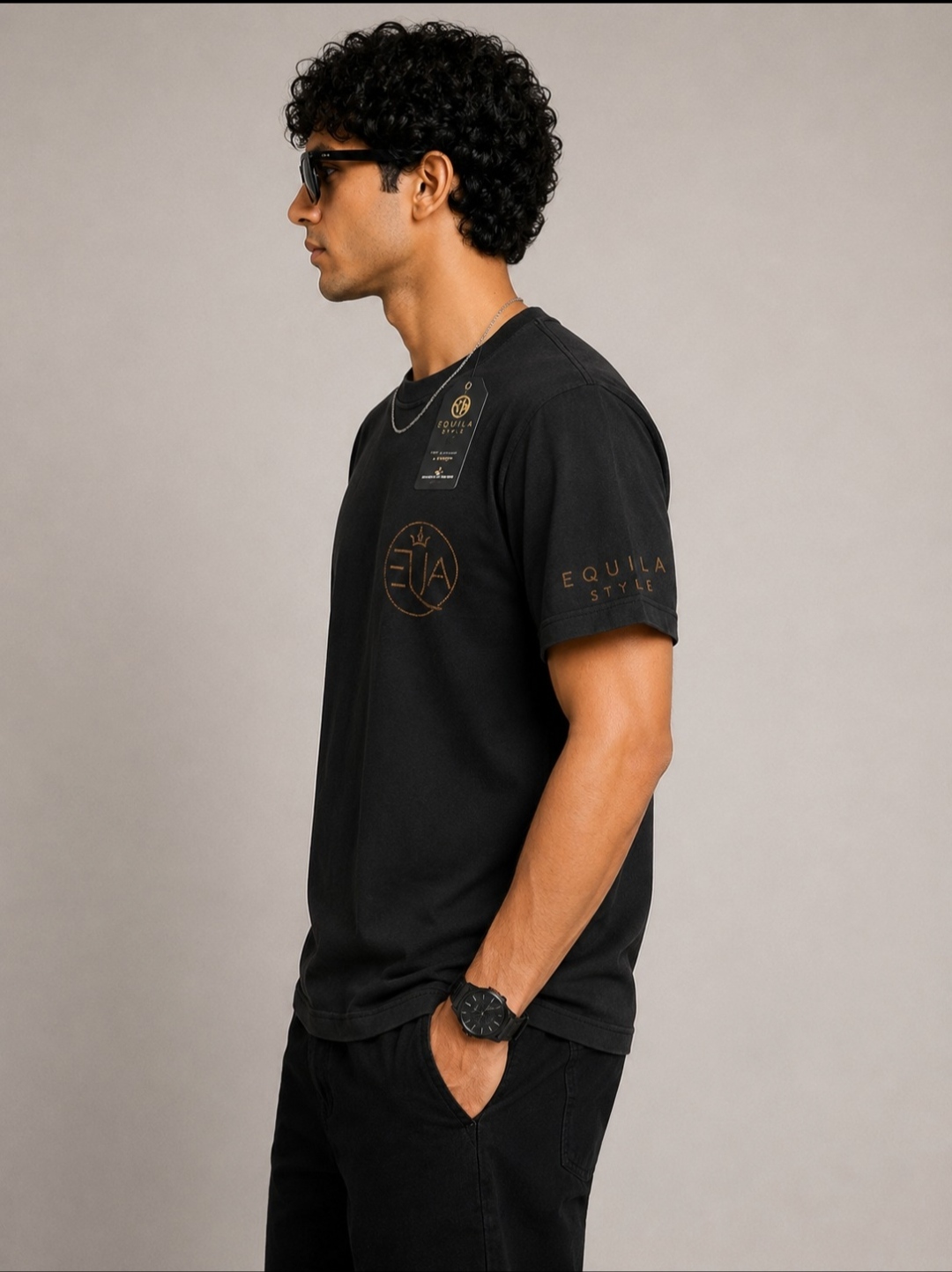 EQUILA STYLE – Signature Logo Black T-Shirt