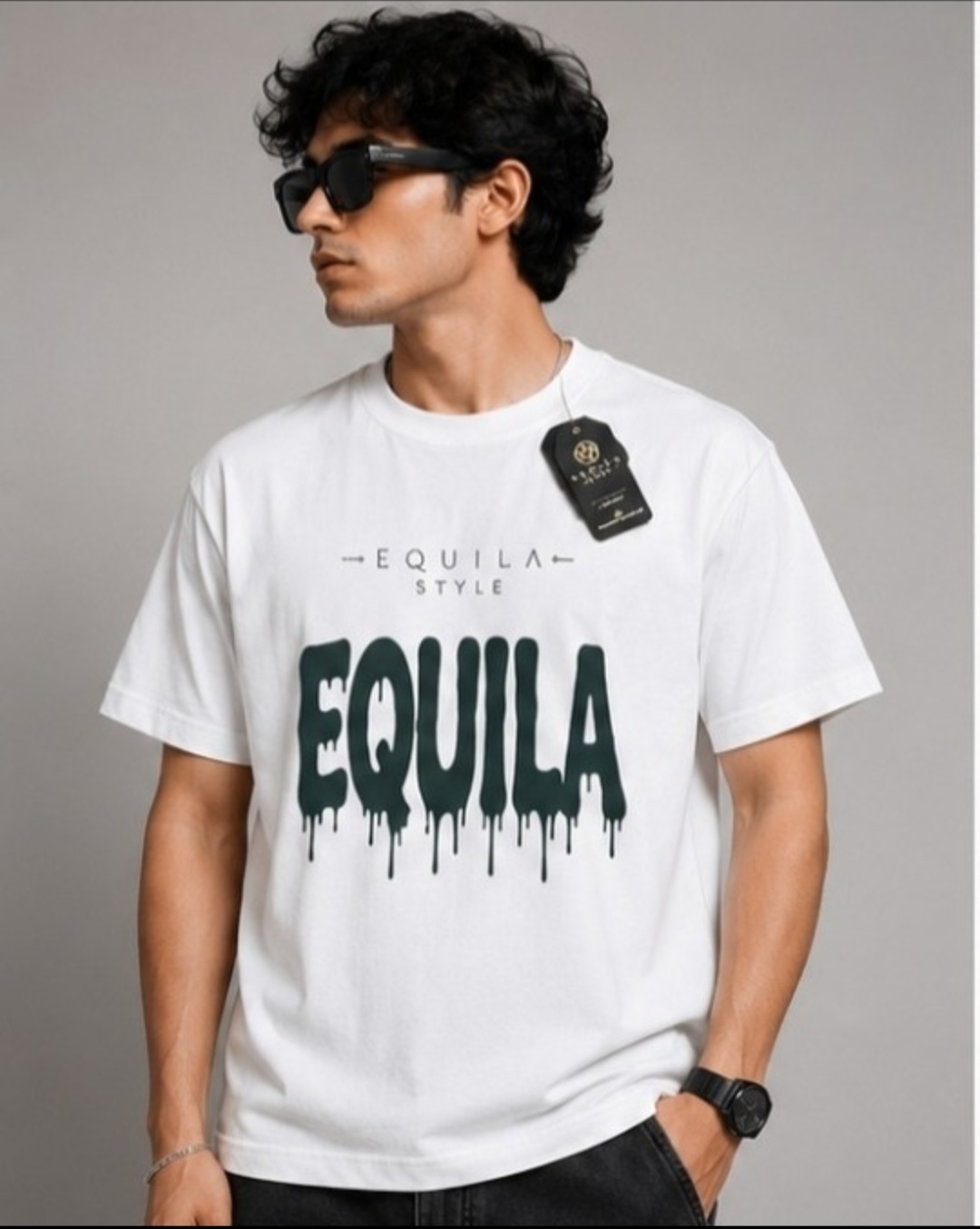 EQUILA STYLE – Drip Logo T-Shirt (White)