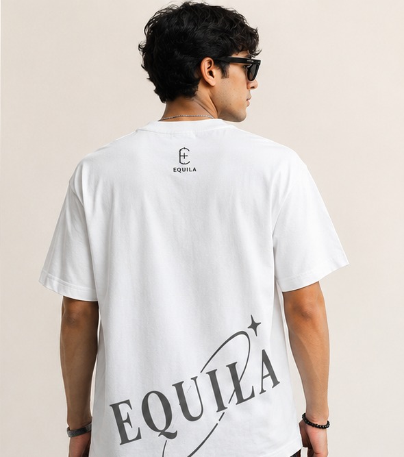 EQUILA STYLE – Orbit Graphic T-Shirt (White)