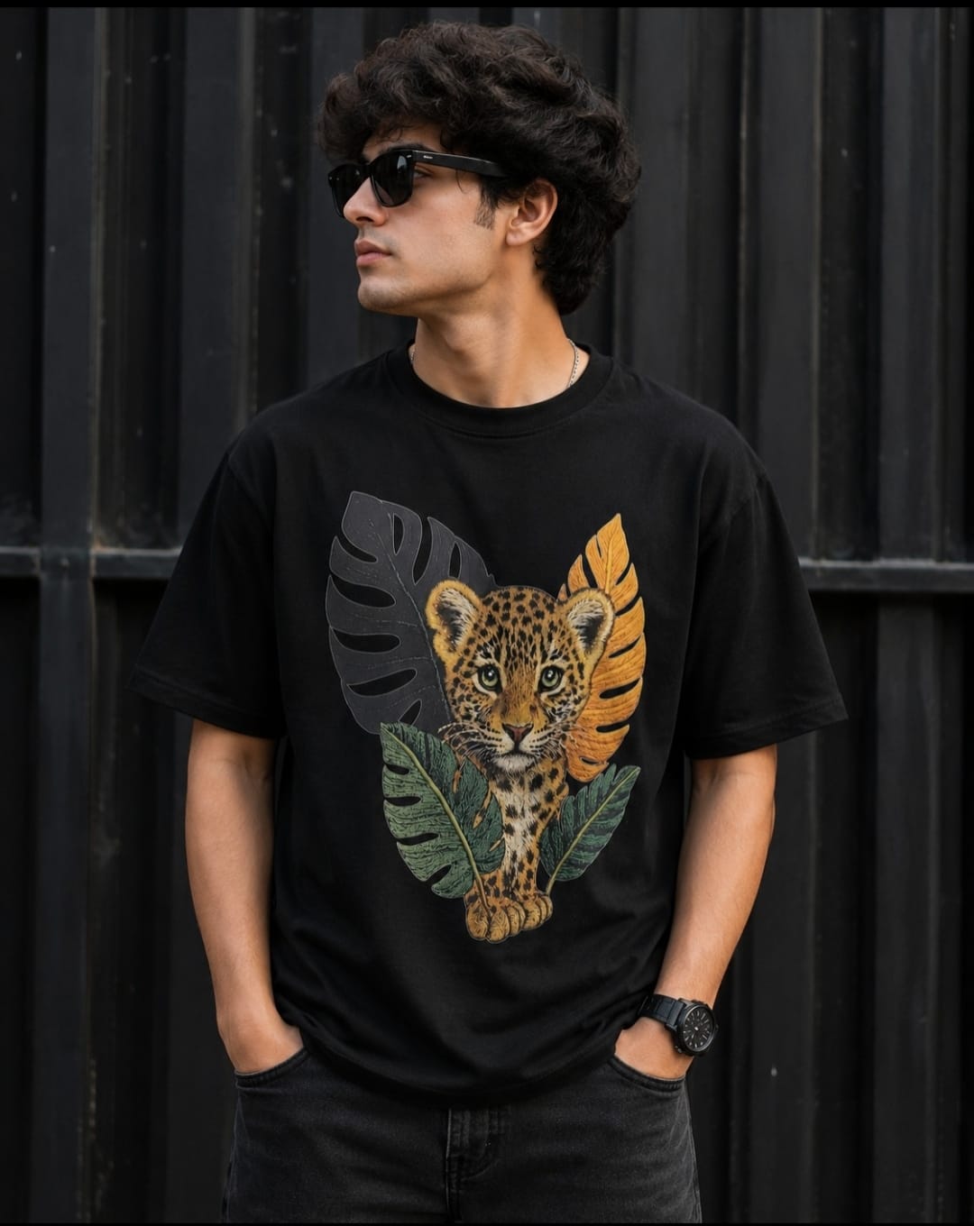 EQUILA STYLE – Leopard Cub Graphic T-Shirt